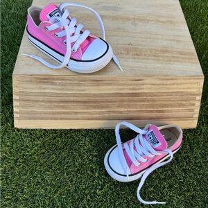 Converse Kids Pink Low-Top Sneakers